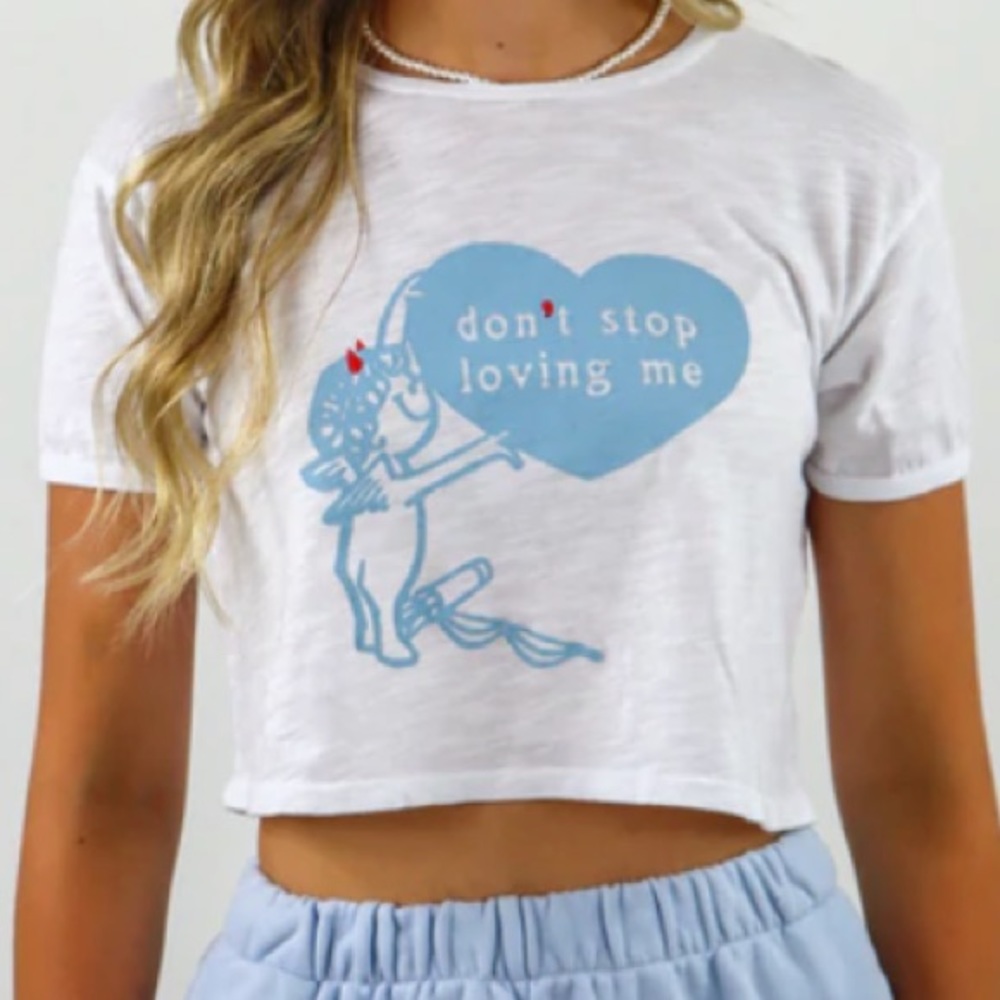 Boys Lie DON'T STOP LOVING ME FITTED SLUB TEE